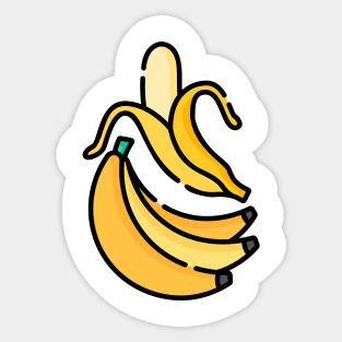 Banana Fruit Harvest Field Product Vintage Since Sticker